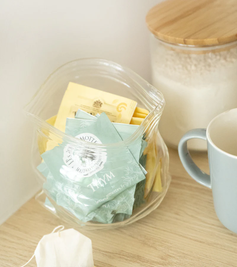 Bocal en verre façon sachet zippé - Image 4