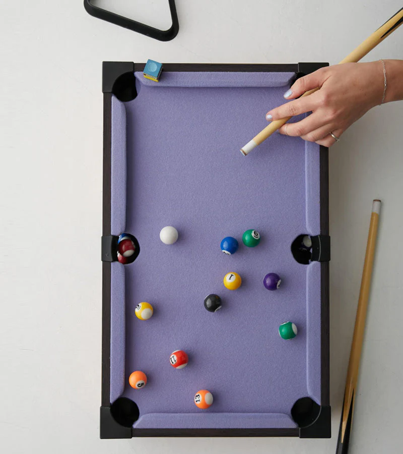 Mini billard de table lilas - Image 3
